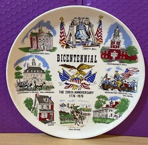 1976 United States Bicentennial 200th Anniversary plate. Vintage Americana - Picture 1 of 10