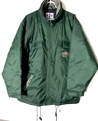 Chaqueta NHL Minnesota Wild Talla Mediana RARA Puffer Foto 1 de 4