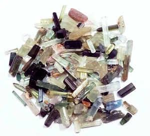 198,50 ct Lot natürlicher bi-farbiger Turmalin grober loser Edelstein mit kostenlosem Geschenk - Bild 1 von 7