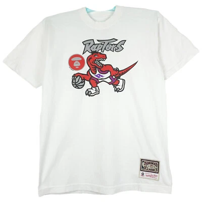 AAPE BAPE Toronto Raptors Mitchell & Ness M Medium Shirt A Bathing Ape NWT - Image 1 of 4