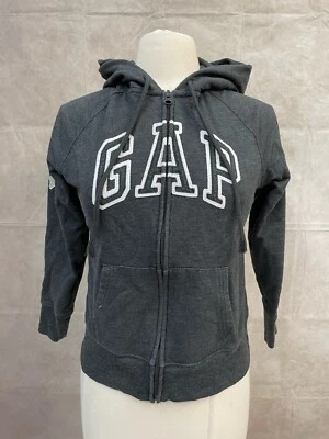 GAP Women’s Black Cotton Blend Full Zip Hoodie Size S - Image 1 of 4