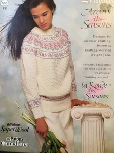 Libro de patrones de suéteres tejidos Patrons Around the Seasons diseñado para circular - Imagen 1 de 6