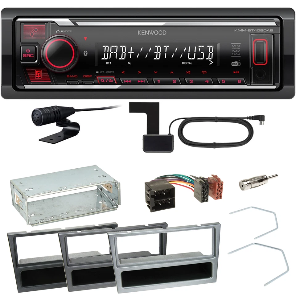 Kenwood KMM-BT408DAB Auto Media Receiver Schwarz