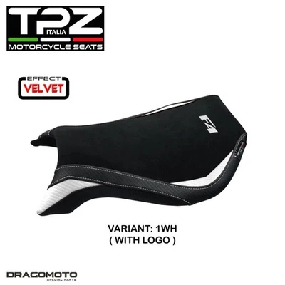 Tapizado asiento MV AGUSTA F4 1999-2009 MVF99NV-1WH-1 TPZ blanco CON LOGO Foto 1 de 3