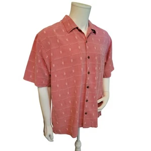 TOMMY BAHAMA Size Large 100% Silk Mens Pocket Shirt - Picture 1 of 8