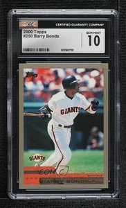 2000 Topps Barry Bonds #250 CGC 10 Gem Mint - Picture 1 of 3