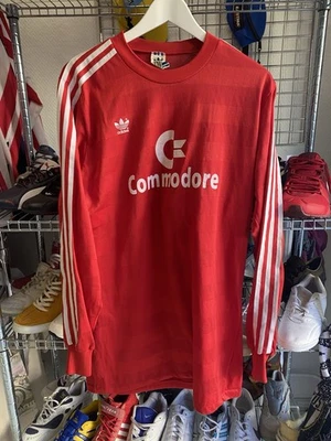 Adidas Bayern München Trikot 1984 1985 L LANGARM Made In West Germany Commodore - Bild 1 von 4