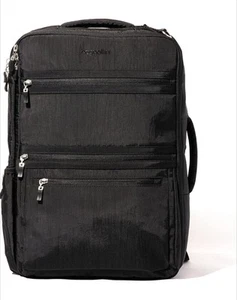 BAGGALLINI Modern Convertible Expandable Travel Duffle Backpack - black- NEW - Picture 1 of 4