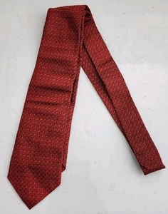 NEW CHURCH’S Men's 100% Silk Necktie LUXURY Tie Red Geometric 3 3/4"×57" Italy - Picture 1 of 8