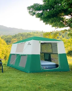 14.1'x6.5'x9' Inflatable Tents for Camping, Portable 6/8/10 Person Blow Up Ai... - Picture 1 of 5