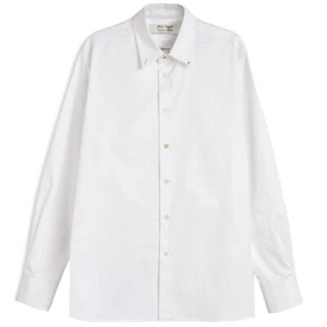 Camicia Nick Fouquet x Federico Curradi $850 Relaxed-Fit Jeweled Cotone L-XL Uomo - Foto 1 di 6