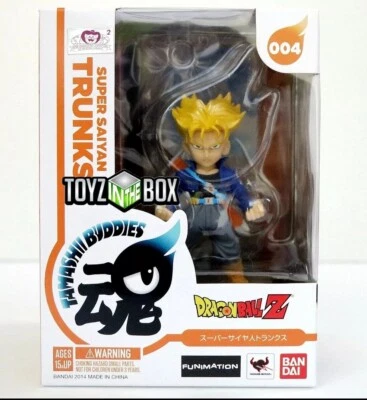 Bandai Tamashii Buddies Dragon Ball Z Super Saiyan Trunks DBZ Vinyl Figure - Image 1 of 4