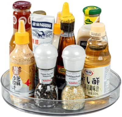 Basics Drehbares Ablagefach Lazy Susan, transparent, Organizer, 27,5cm - Bild 1 von 4