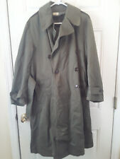 WW2 1946 US Army Military Overcoat Trench Coat Remove Liner sz short small MW19