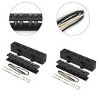 DIY Bass Pickup Set with Neck and Bridge for 4 String Jazz Bass Style Black