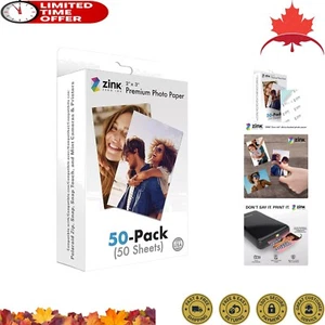 Premium Zero Ink Photo Paper - 50 Pack - Polaroid Snap, Snap Touch, Zip, Mint - Picture 1 of 6