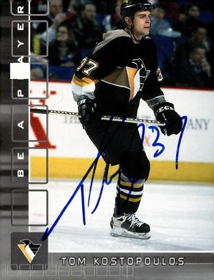 Tom Kostopoulos - Signed 2001-02 In The Game Be A Player Rookie Card #331 - Image 1 of 2