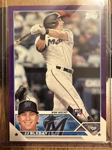 2023 Topps Serie 1 Meijer lila #205 JJ Bleday RC Rookie Karte A's Marlins - Bild 1 von 2