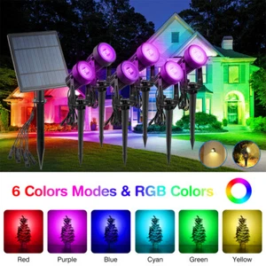 Multifunctional LED Solar Spot Light Garden Yard Lawn Landscape Path Decor Lamp - Picture 1 of 20