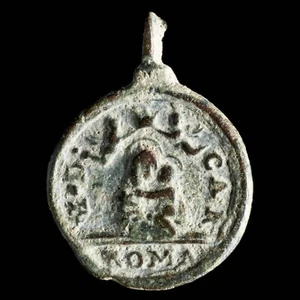 Medalla Religiosa, V. Carmen /S. Sacramento,Siglos XVI-XVII- 21x16 mm. - Foto 1 di 3