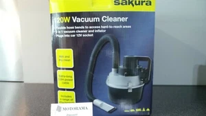 Aspiradora en seco húmedo Sakura 12v Hoover portátil coche caravana bomba de aire inflador - Imagen 1 de 9