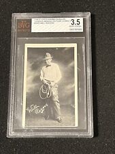 Will Rogers 1917 Kromo Gravure Card Graded BVG 3.5 Super Rare Vintage Legend