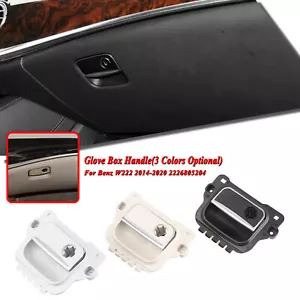 Innenraum Handschuhfach Griff Set Teile Für Mercedes-Benz W222 2014–2020 Schwarz - Picture 1 of 6