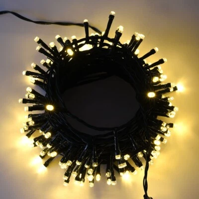 Catena luminosa natalizia con 2000 led luce calda di Natale 100 mt per albero - Immagine 1 di 4