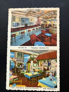 Postcard, Famous Veneto Restaurant San Francisco Circa 1930-1940's  #16 - Picture 1 of 2