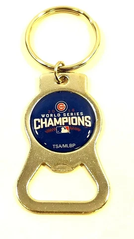 Set of 2  CHICAGO CUBS MLB 2016 WORLD SERIES CHAMPIONS BOTTLE OPENER  KEYCHAIN Cover
