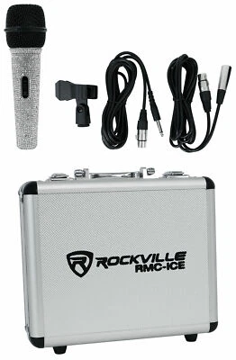 Rockville RMC-ICE Pro Diamond Vocal Microphone With Great Sound + Case + Cable - Image 1 of 4