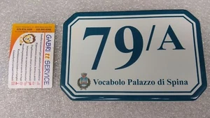 TARGA NUMERO CIVICO PORCELLANA CERAMICA FOTOCERAMICA Antigelivo Civic PORCELAINE - Picture 1 of 40