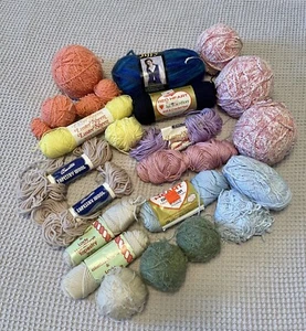 Vintage Yarn And Tapestry Wool Lot - Picture 1 of 5