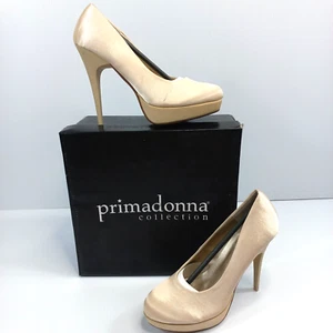 Primadonna Beige Dorado Boda Novia Stiletto Reino Unido 3.5 UE 36 Tacones Zapatos Baile de graduación - Imagen 1 de 7