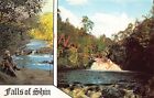 Falls of Shin Bonar Bridge Sutherland Multiview c1983 Postcard (E293)