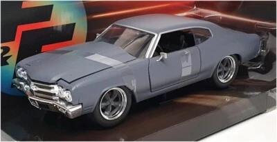 Jada 1/24 Scale 97835 - Fast & Furious Dom's Chevrolet Chevelle SS - Grey - Image 1 of 4