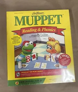 Vintage Jim Henson Interactive Muppets Reading And Phonics CD-Rom 1994 NOS - Picture 1 of 4
