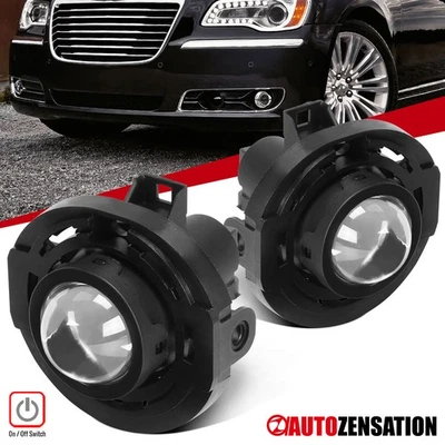 Fits 2011-2014 Chrysler 200 300 Dodge Avenger Projector Bumper Fog Lights Pair - Image 1 of 4