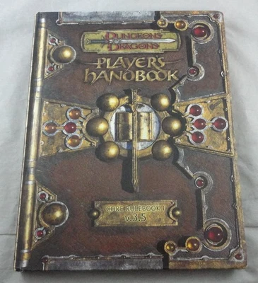 Dungeons and Dragons d20 v3.5 RPG: Manual del jugador Libro de reglas básico WTC17524 Foto 1 de 2