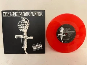 Rage Against The Machine - Bulls On Parade 7" 45rpm Red Vinyl Record - Picture 1 of 6