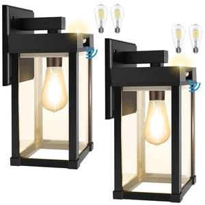 Solar Wall Lights Outdoor with 3 Lighting Modes & Motion Sensor, Solar Porch ... - Picture 1 of 8