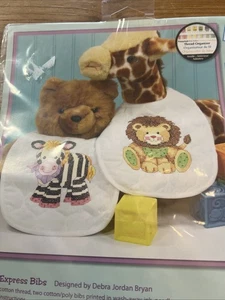 Dimensions Baby Express Bibs Kit 73429 Set of Two Bibs 9" x 14" Each NEW - Picture 1 of 8