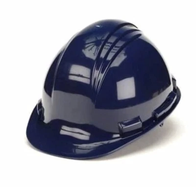 Honeywell North Hard Hat ANSI Type I Class E 4-Point Safety Blue Pin Lock - Image 1 of 4