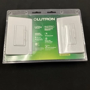 Kit atenuador digital Lutron Maestro LED+ MACL-153MLRHW-WH blanco - Imagen 1 de 4