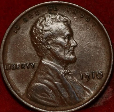 1910 Philadelphia Mint Copper Lincoln Wheat Cent - Image 1 of 2