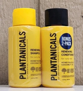 Plantanicals Renewing Shampoo & Conditioner Curly Hair Honeysuckle & Coconut Oil - Picture 1 of 2