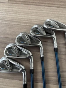 Taylormade SiM2 MAX OS Iron SET #6-pw 5pc Graphite TENSEI BLUE TM60 Flex:S Stiff - Picture 1 of 5