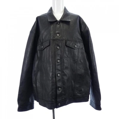 Authentic BALENCIAGA 697776 TMS03 Leather jacket  #230-000-120-0583 - Image 1 of 4