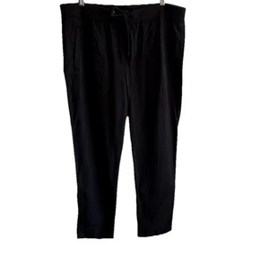 Standard James Perse 100 % Leinen schwarze Damenhose Größe 4 XL Kordelzug - Bild 1 von 9