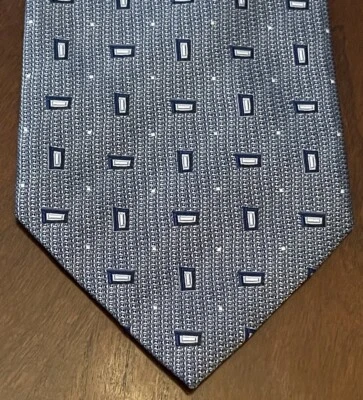 Corbata de cuello Bruno Piattelli azul hecha a mano 100 % seda para hombre hecha en China Foto 1 de 4